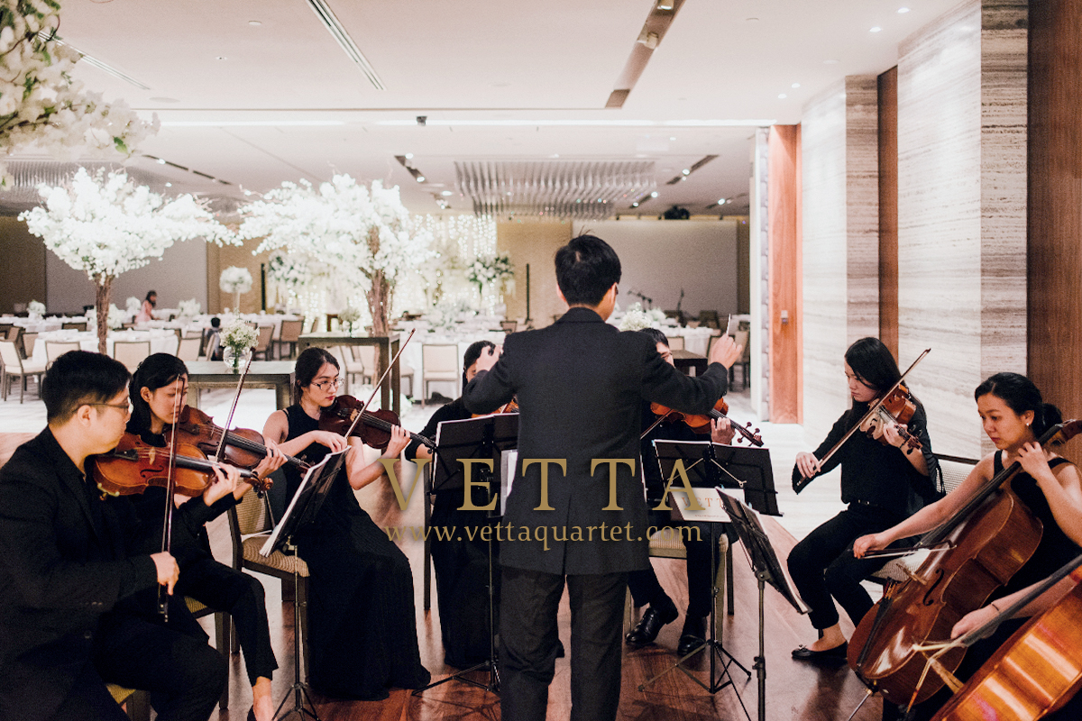 String Ensemble musicians showcase for wedding at Grand Hyatt